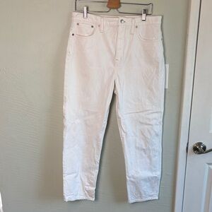 2 for 30! Madewell Straight-Leg Off-White Jeans 32 12